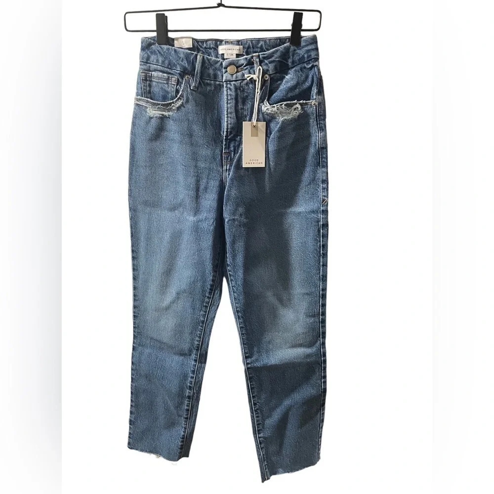 Good American Good Vintage straight leg jeans. NWT, size 0, 28’ inseam.
